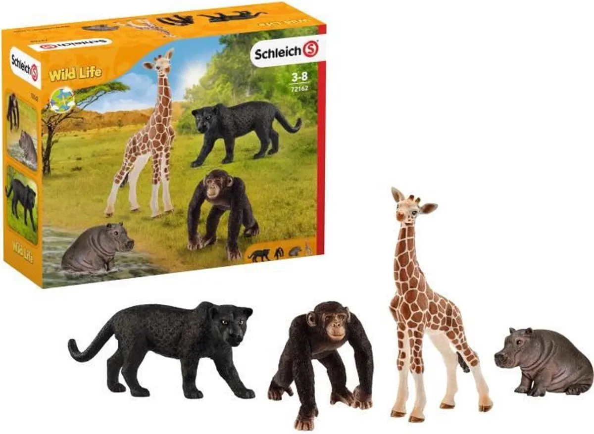 Schleich Wild Life Blauw 4 Stuks - MPN 72162