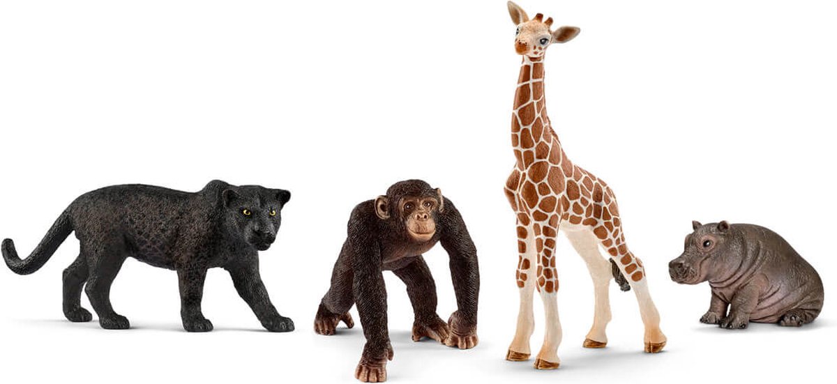 Schleich Wild Life Dieren 4 Stuks