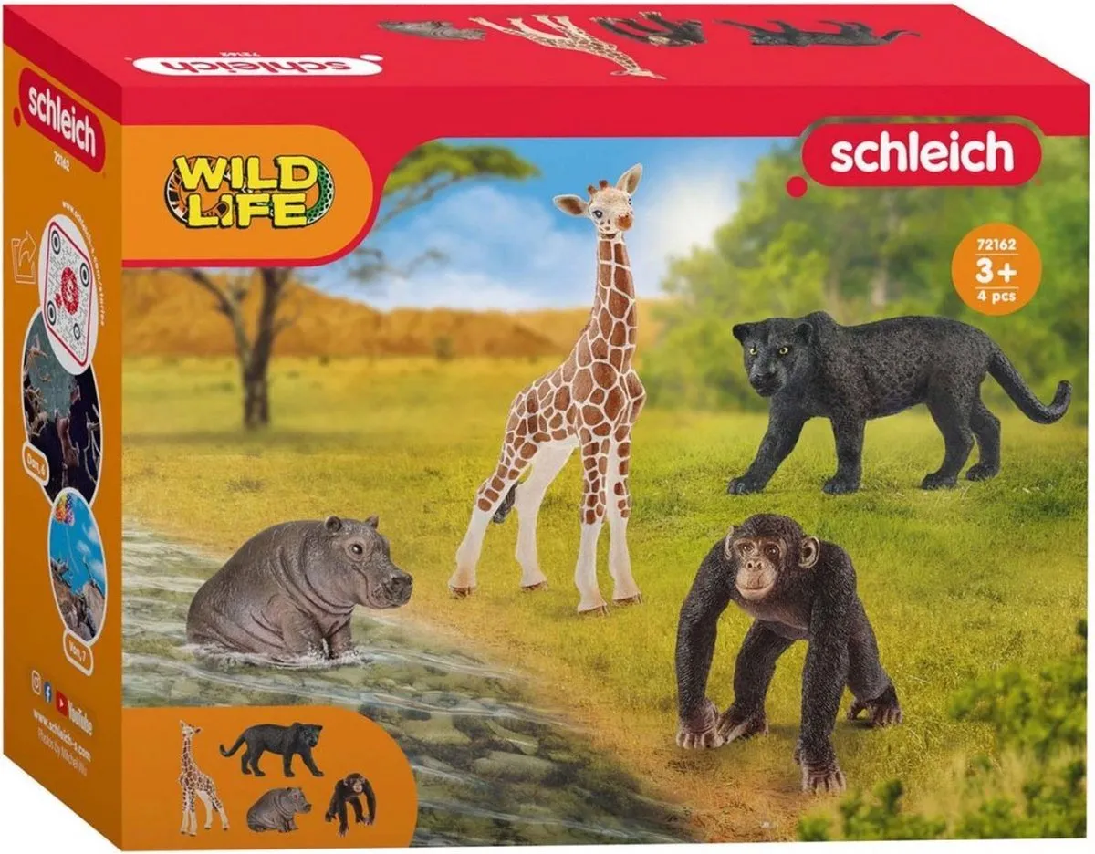 Schleich Wild Life Blauw 4 Stuks - MPN 72162