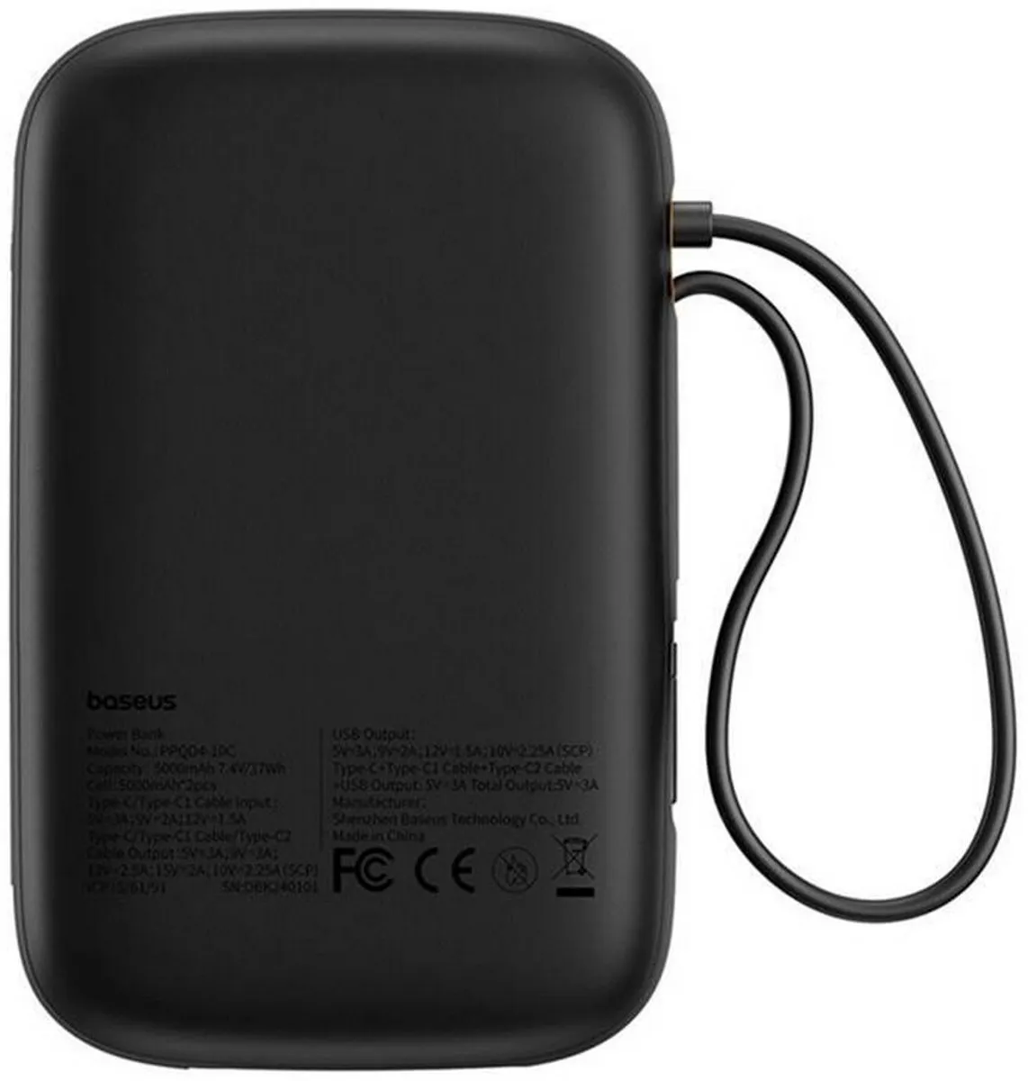 Baseus QPow 2 Powerbank 10000mAh 30W - Transparent - afbeelding 5 van 6