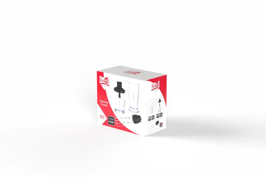 Fritel HB 2870 Accessoireset - Hakmolen 500ml + Maatbeker 800ml + 2 Kloppers - Zwart