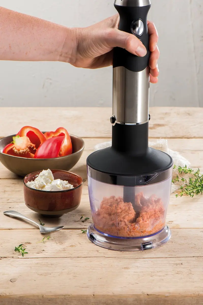 Fritel HB 2870 Accessoireset - Hakmolen 500ml + Maatbeker 800ml + 2 Kloppers - Zwart