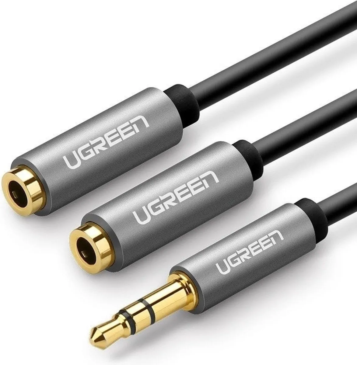 UGREEN AV141-20816 Audio Splitter 3.5mm - Zwart