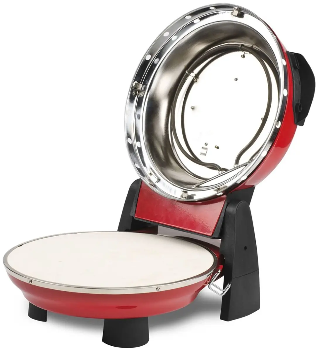 G3 Ferrari G1003202 Pizzeria Snack Napoletana Pizza Steenoven - 1200W - Rood