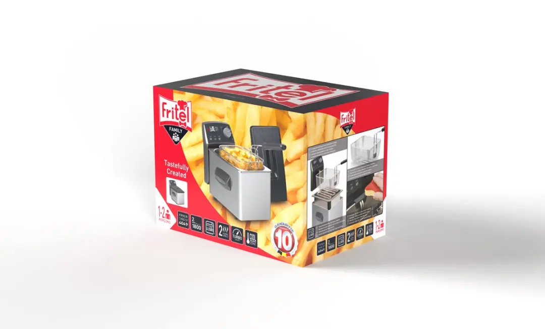Fritel Turbo SF 4371 Friteuse - 1800W 2L - Zilvergrijs