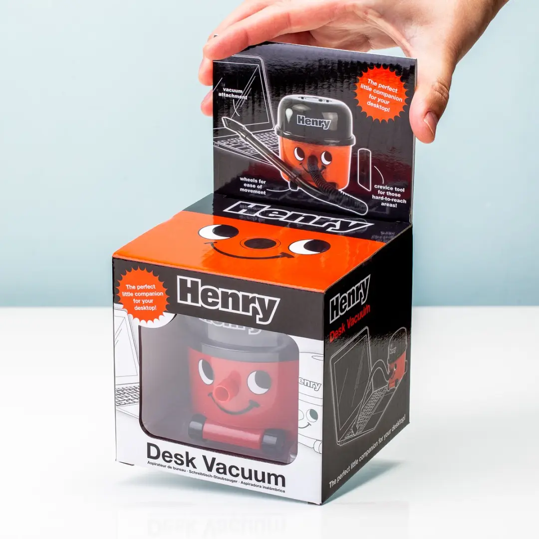 Paladone Henry Hoover Bureaustofzuiger - Rood/Zwart