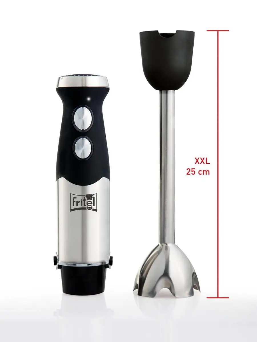 Fritel HB 2879 Staafmixerset 800W - 13 Snelheden - Zwart/Inox