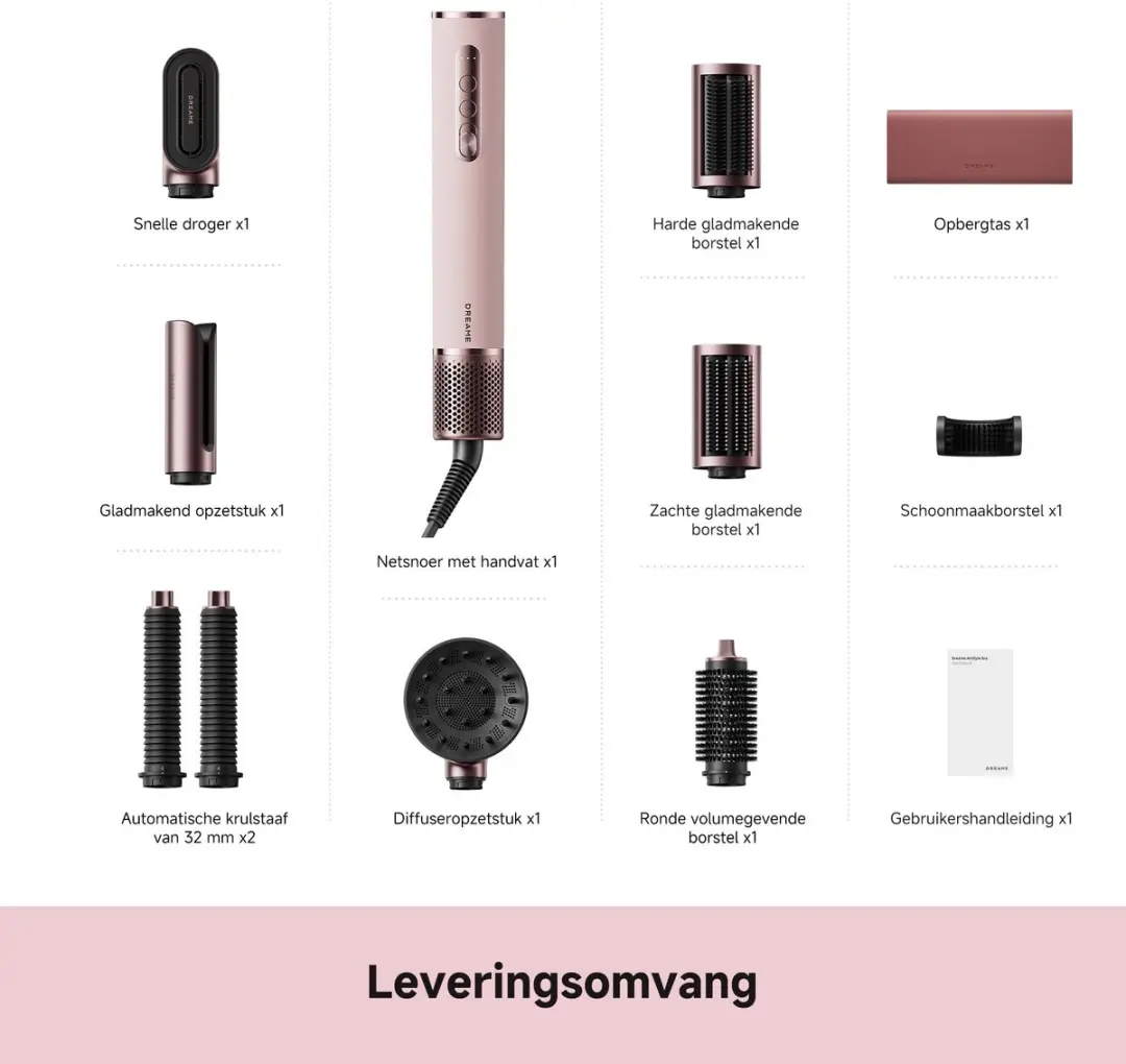 Dreame AirStyle Era 2 Föhn & Stylingtool - Roze - afbeelding 6 van 6
