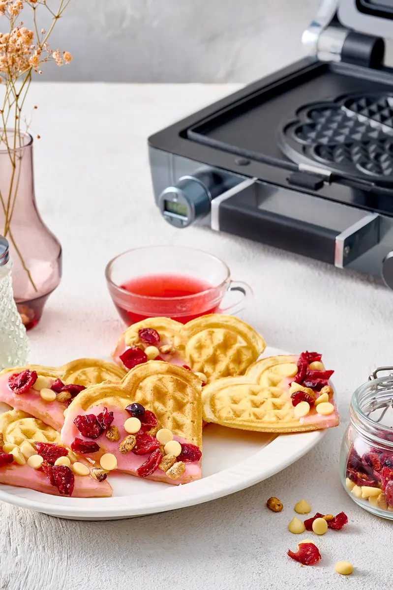 Fritel WaffleTastic CW 3668 Hartjeswafelijzer - 1600W - Antraciet