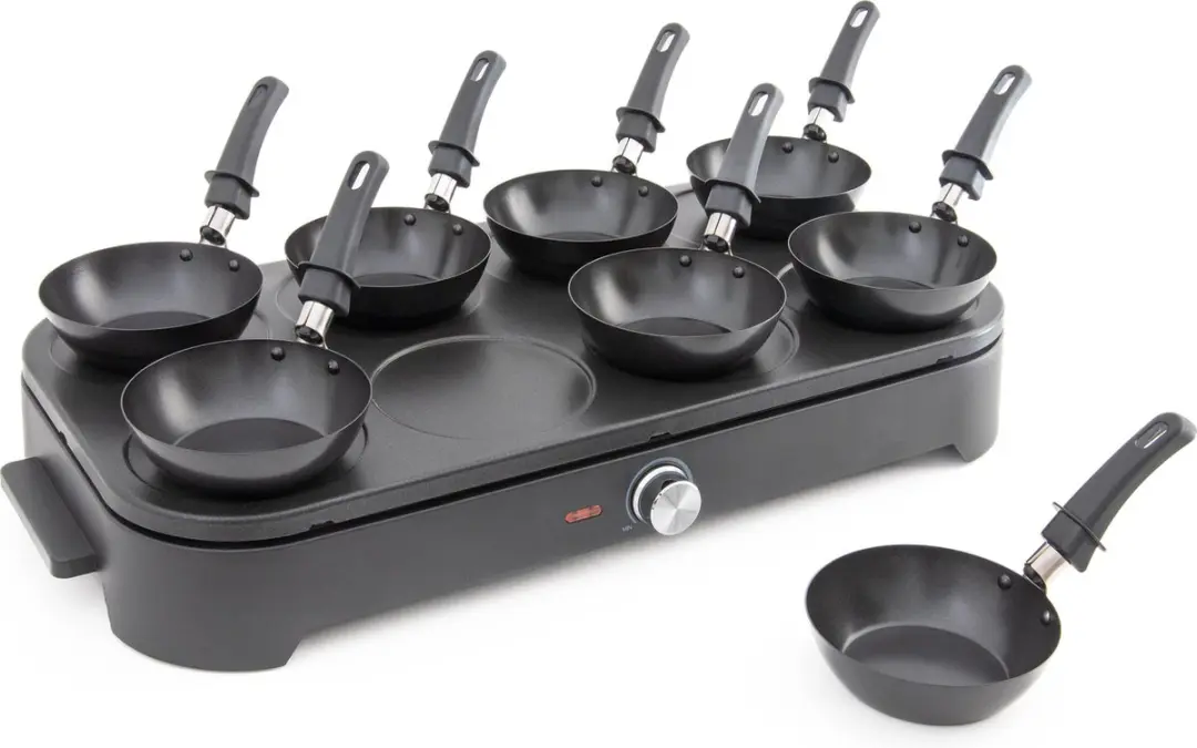 Fritel Gourmet Wok Pancake GWP 2560 - Wokset & Pannenkoekenmaker 1500W - 8 Stuks