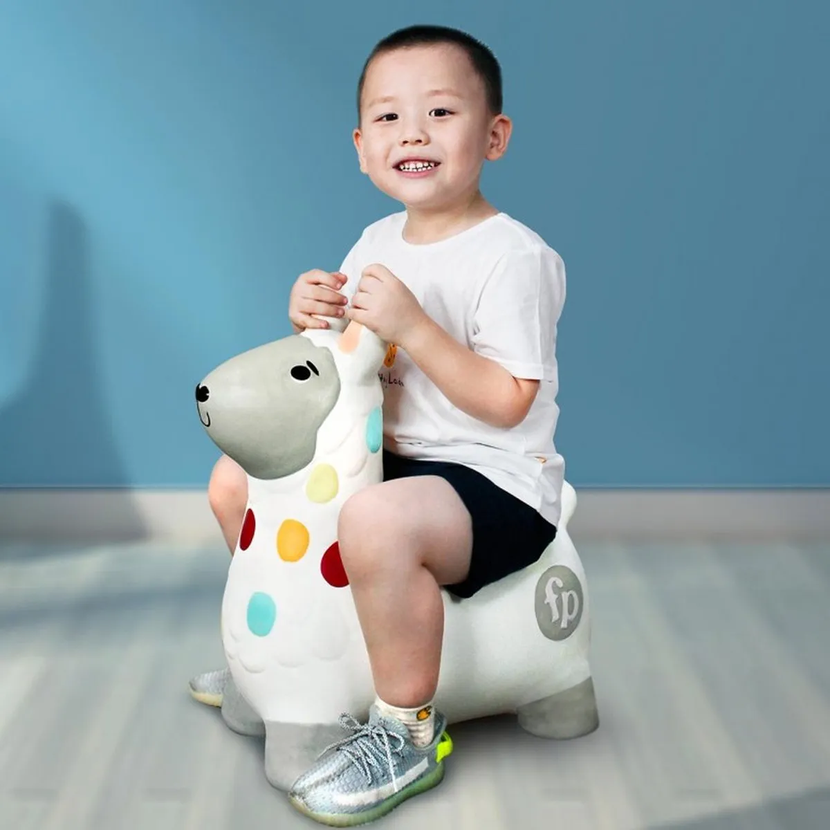 Fisher-Price Hopper Lama Skippy Dier - Wit