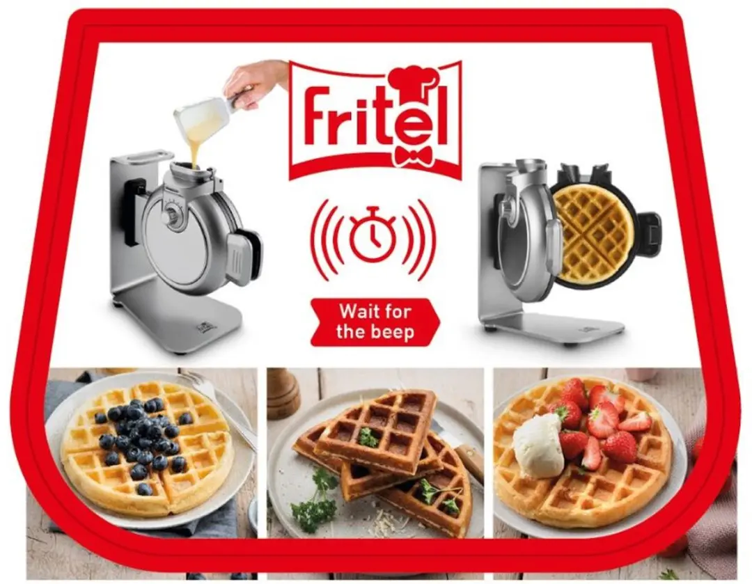 Fritel WA 2224 Wafelijzer - 800W - Zilver