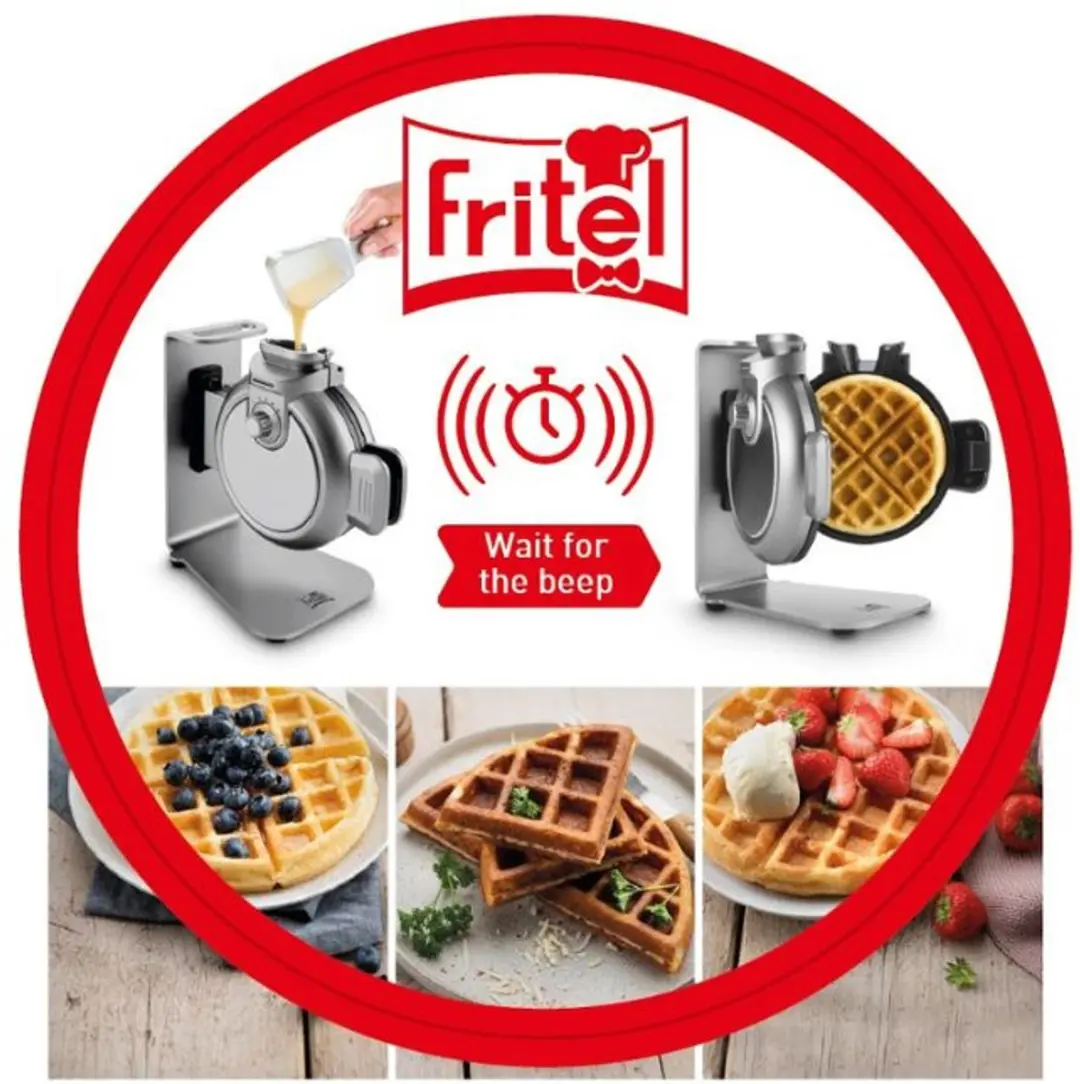 Fritel WA 2224 Wafelijzer - 800W - Zilver