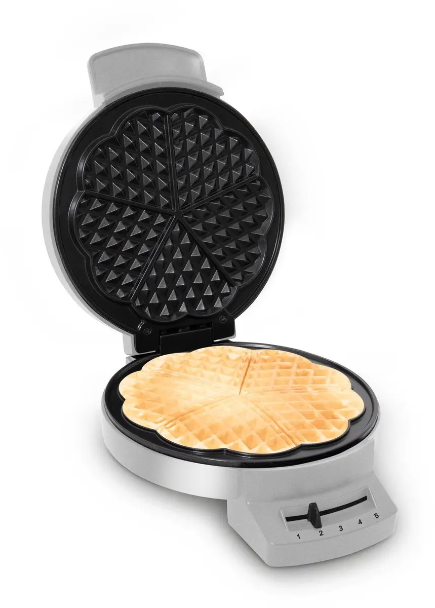 Fritel A204 Hartjeswafelijzer 1200W - 5 Wafels - Zilver