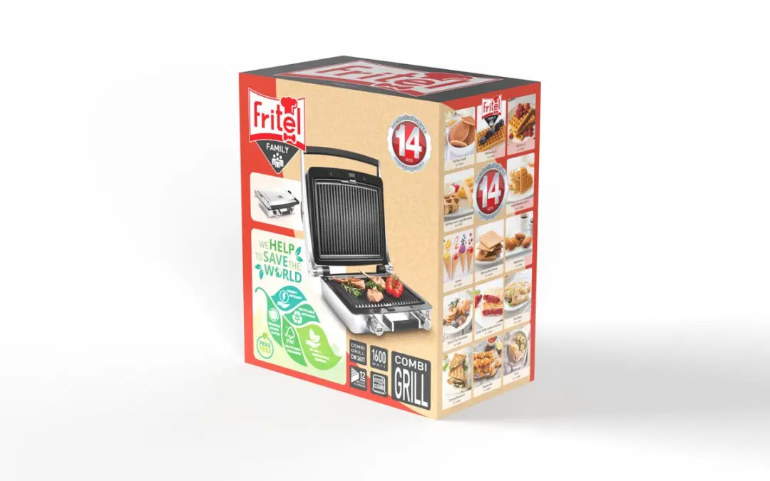 Fritel WaffleTastic CW 3627 Wafelijzer & Grill - 1600W - Zilvergrijs