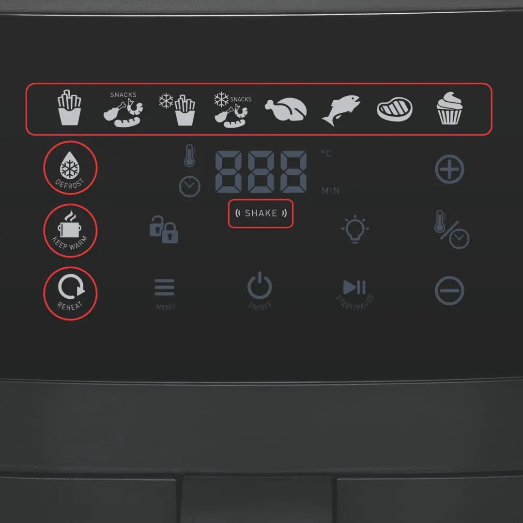 Fritel SnackTastic 7520 Airfryer - 1500W - 6L - Zwart