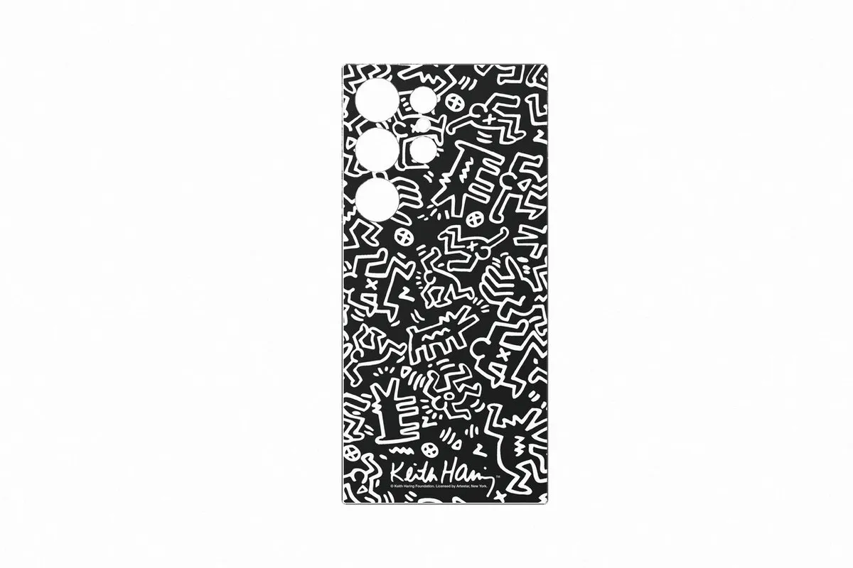 Samsung Keith Haring Mono Plate Hoesje - Samsung Galaxy S24 Ultra - Zwart - afbeelding 3 van 5