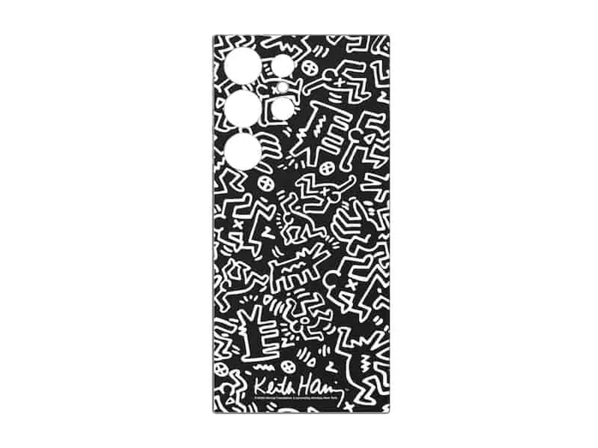 Samsung Keith Haring Mono Plate Hoesje - Samsung Galaxy S24 Ultra - Zwart - afbeelding 5 van 5