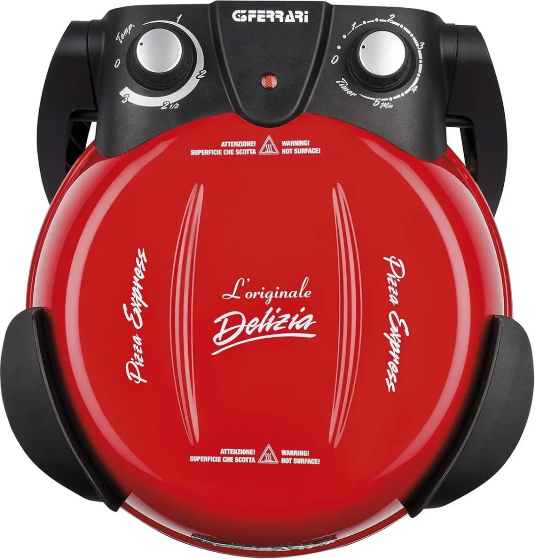 G3 Ferrari Delizia Rosso Elektrische Pizzaoven 1200W - Ø31cm - Rood
