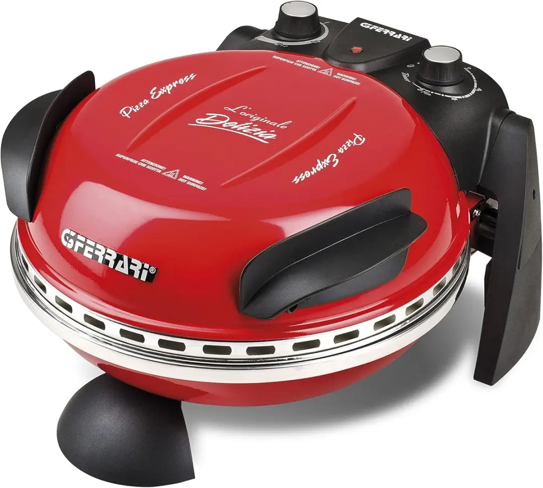 G3 Ferrari Delizia Rosso Elektrische Pizzaoven 1200W - Ø31cm - Rood