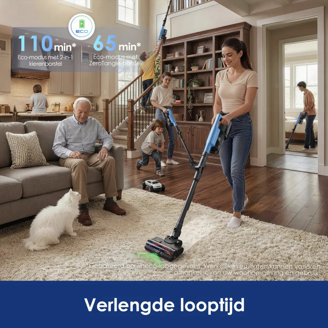 Tineco Pure One A70S Pet Robotstofzuiger - 500W - Blauw