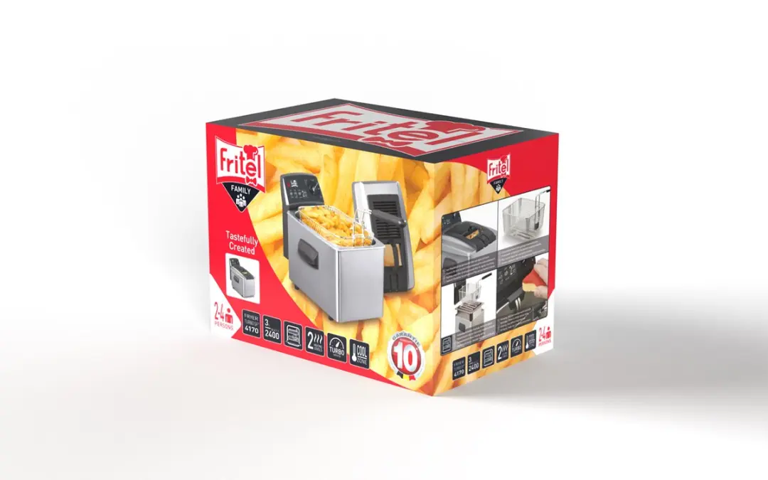Fritel Turbo SF 4170 Friteuse 2400W - 3L - Inox