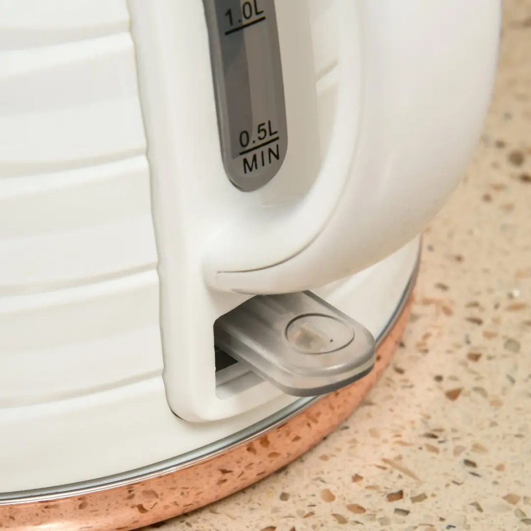 Homcom Waterkoker en Broodrooster Set - 2200W - 7 Programma's - Crèmewit - afbeelding 6 van 6