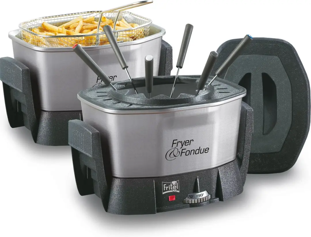 Fritel FF 1400 Friteuse & Fondue - 1,5L - 1400W - Grijs