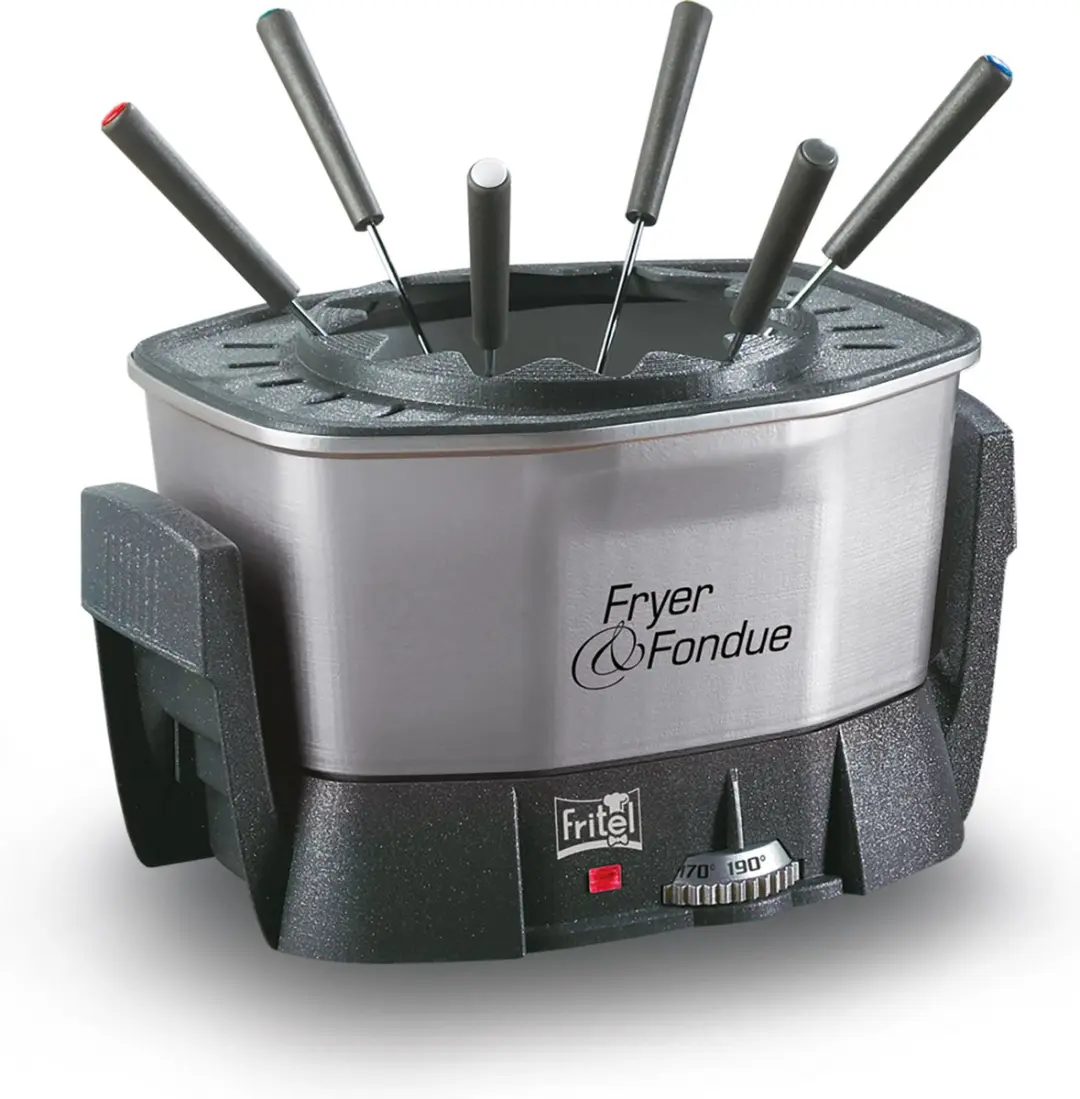 Fritel FF 1400 Friteuse & Fondue - 1,5L - 1400W - Grijs