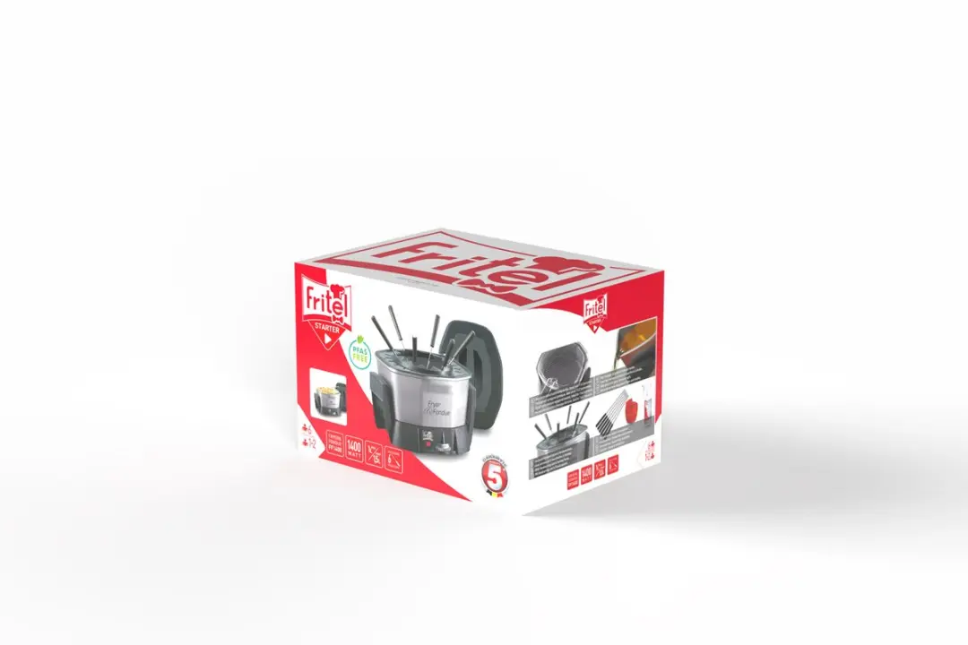 Fritel FF 1400 Friteuse & Fondue - 1,5L - 1400W - Grijs