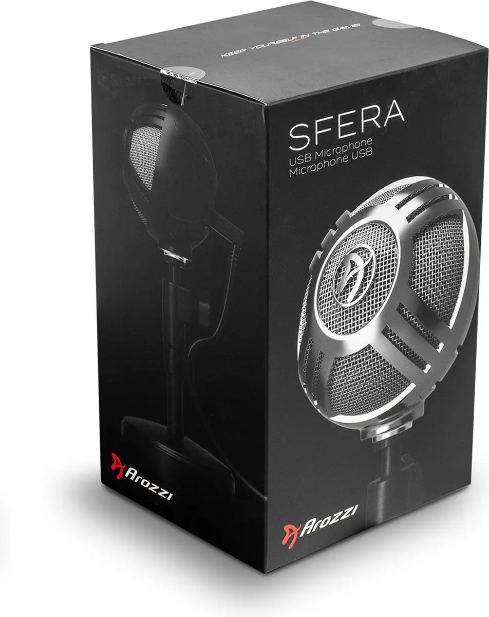 Arozzi Sfera SFERA-RED USB Gaming Microfoon - Rood