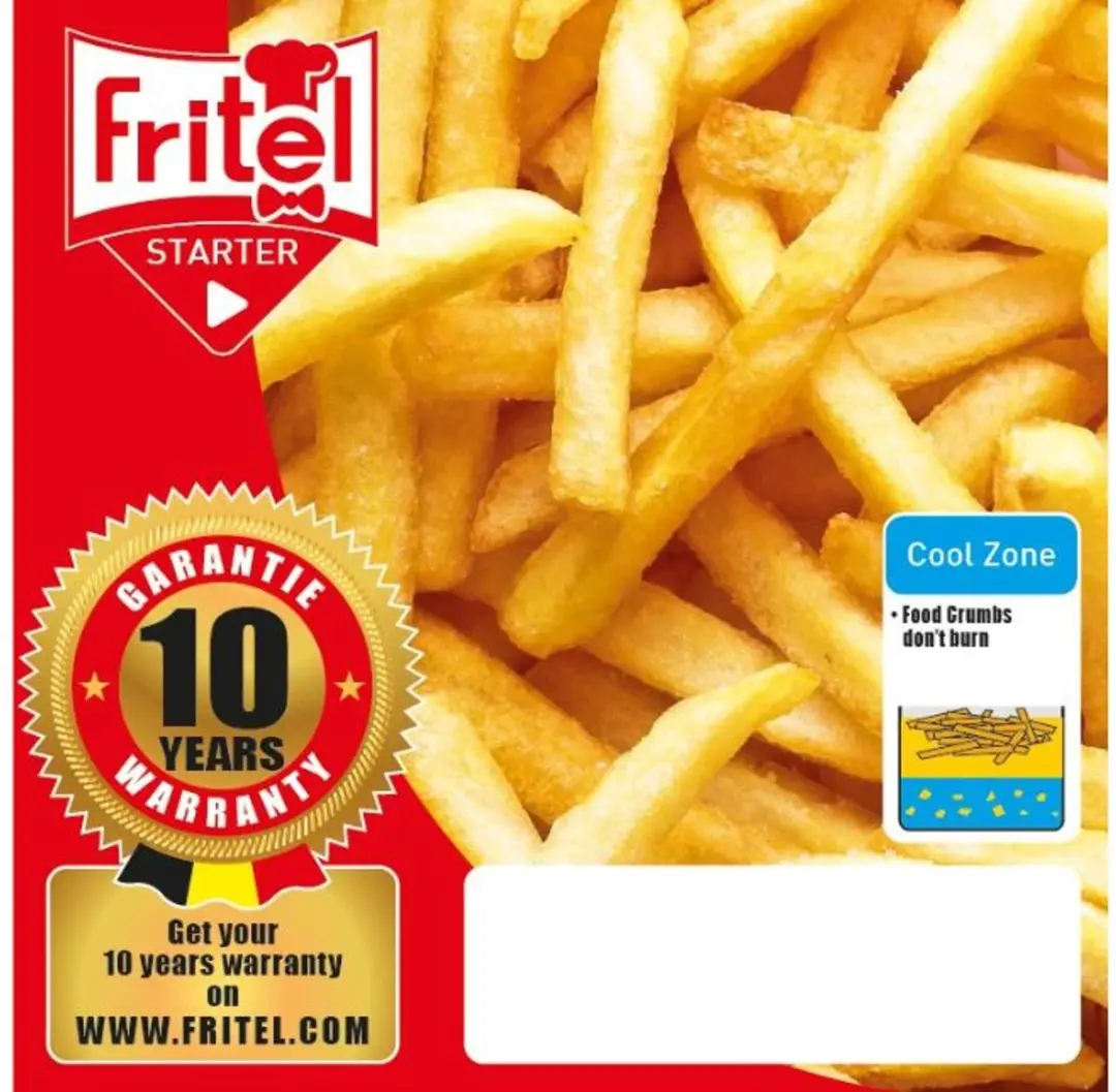 Fritel FR 1850 Dubbele Frituurpan - 4400W - 6L - Inox/Grijs