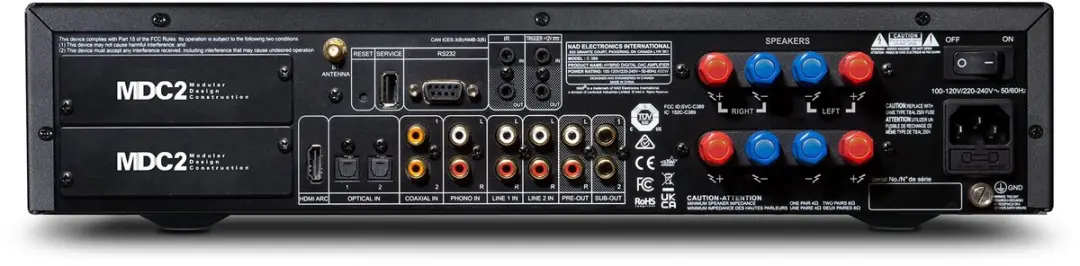 NAD C 389 Hifi Stereo Versterker - Zwart - afbeelding 6 van 6
