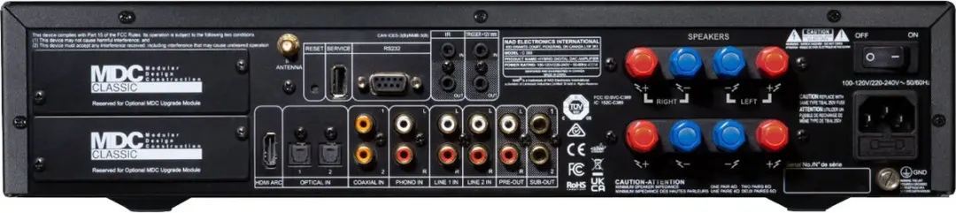 NAD C 389 Hifi Stereo Versterker - Zwart