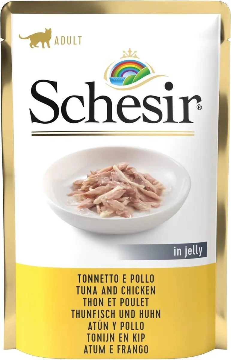 Schesir Kattenvoer Tonijn - Kip in Gelei 85g - afbeelding 6 van 6