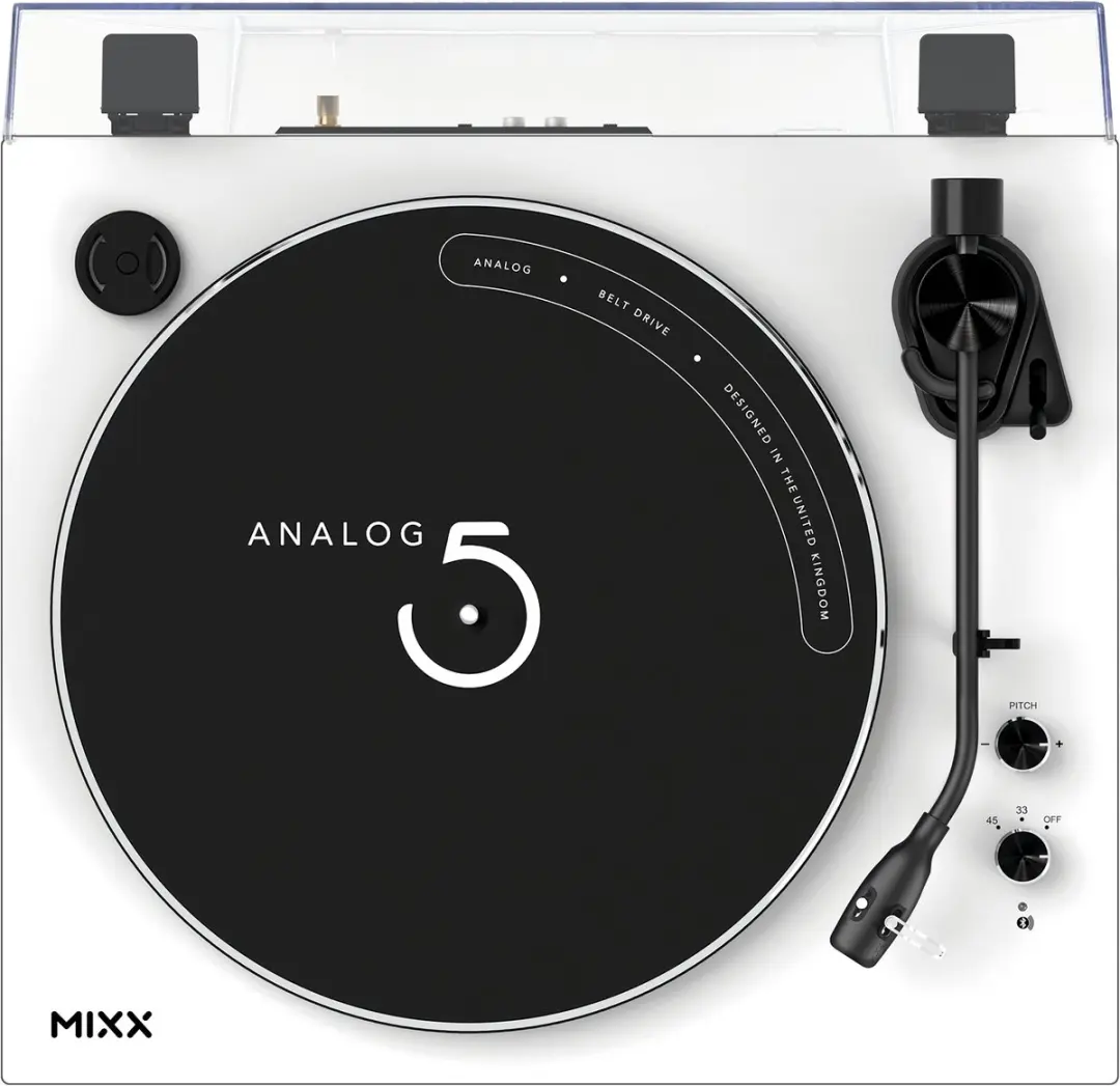 Mixx Analog 5 Vinyl Platenspeler Wit - Bluetooth