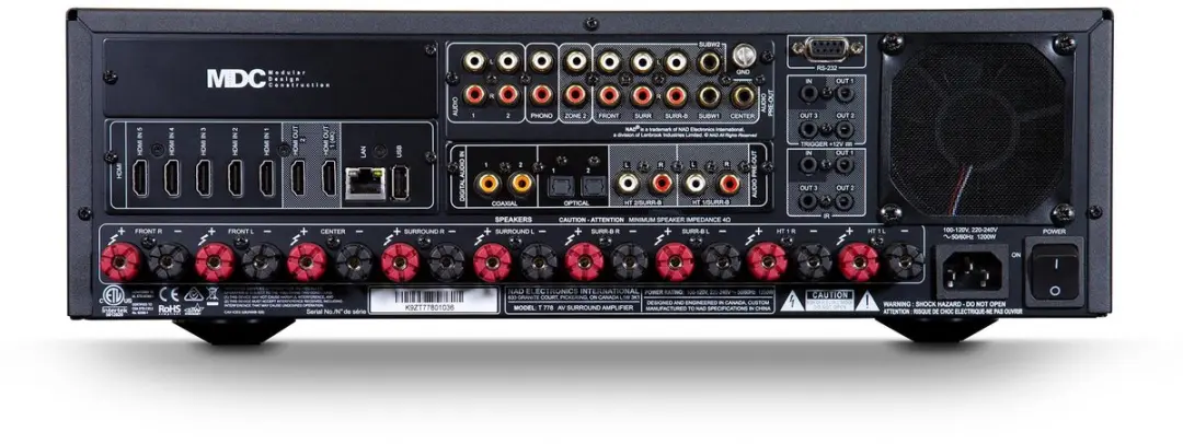 NAD T778 AV Receiver - Graphite