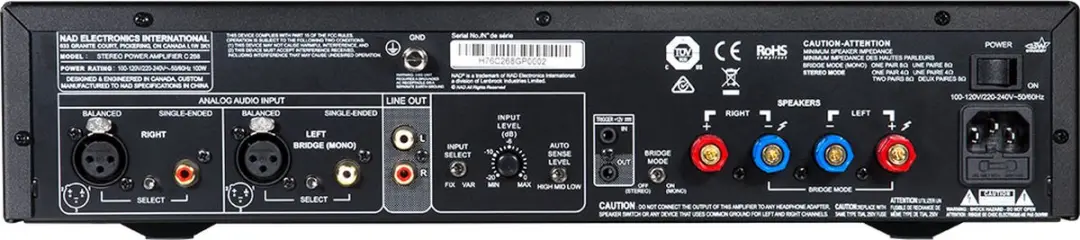 NAD C 268 Eindversterker - 2x80W - Zwart