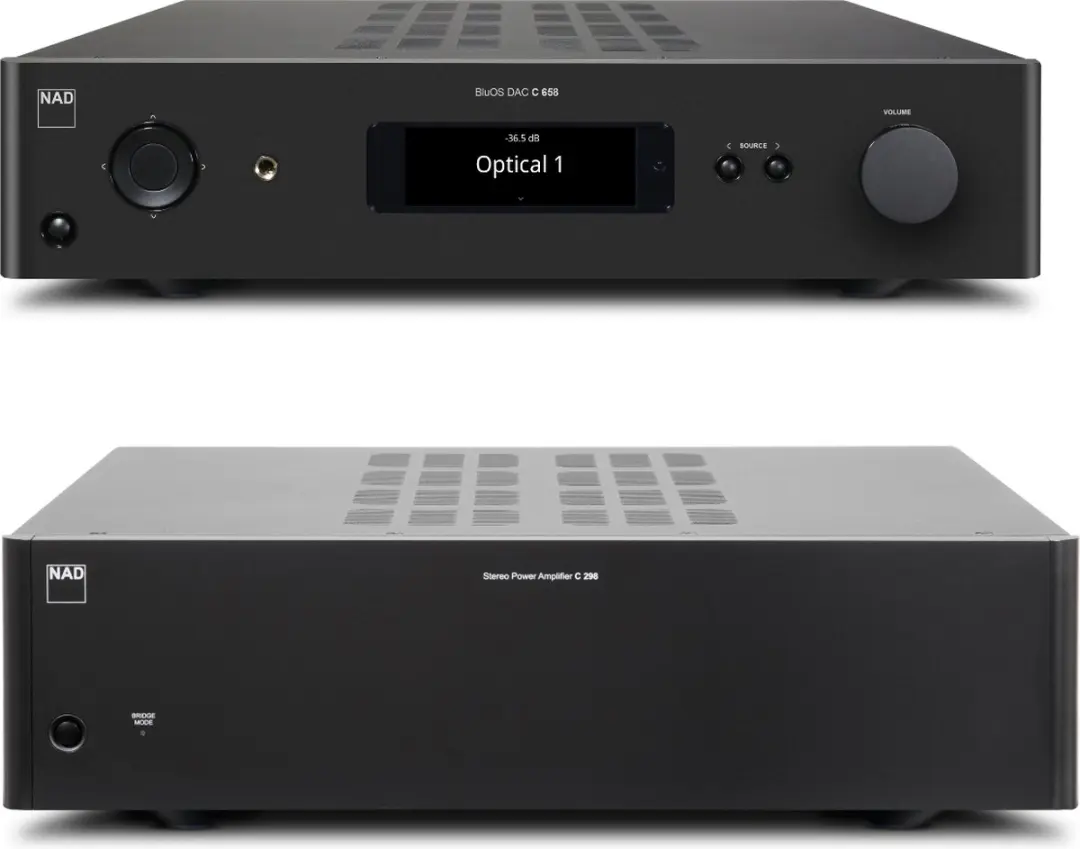 NAD C658 + C298 Voor-/Eindversterker