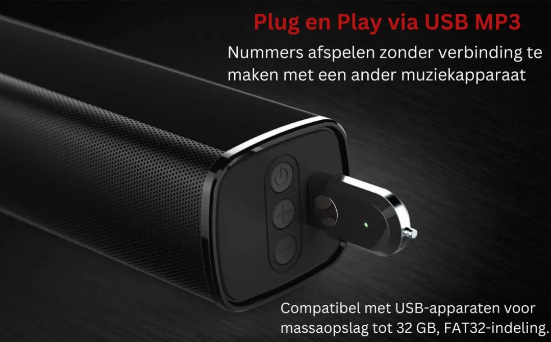 Creative Soundbar met Subwoofer - Zwart - afbeelding 4 van 6