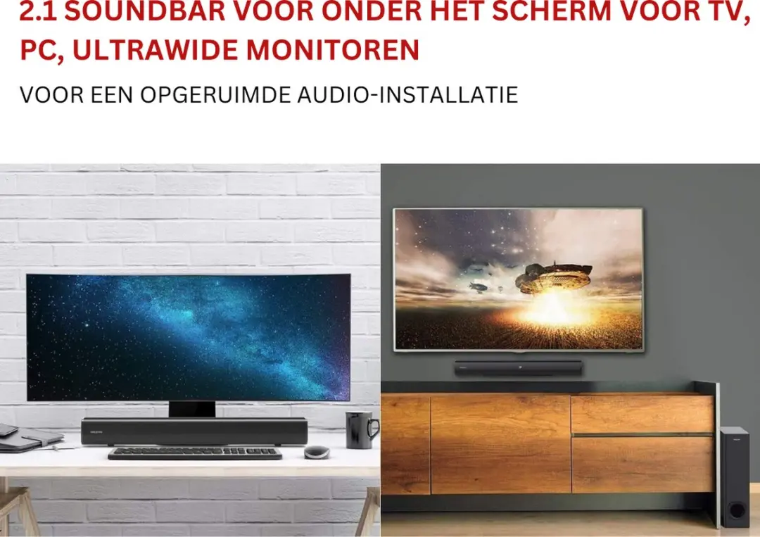 Creative Soundbar met Subwoofer - Zwart - afbeelding 6 van 6