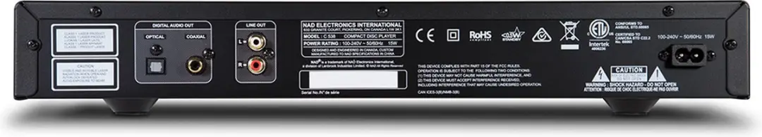NAD C 538 CD-speler - Grafiet - afbeelding 6 van 6