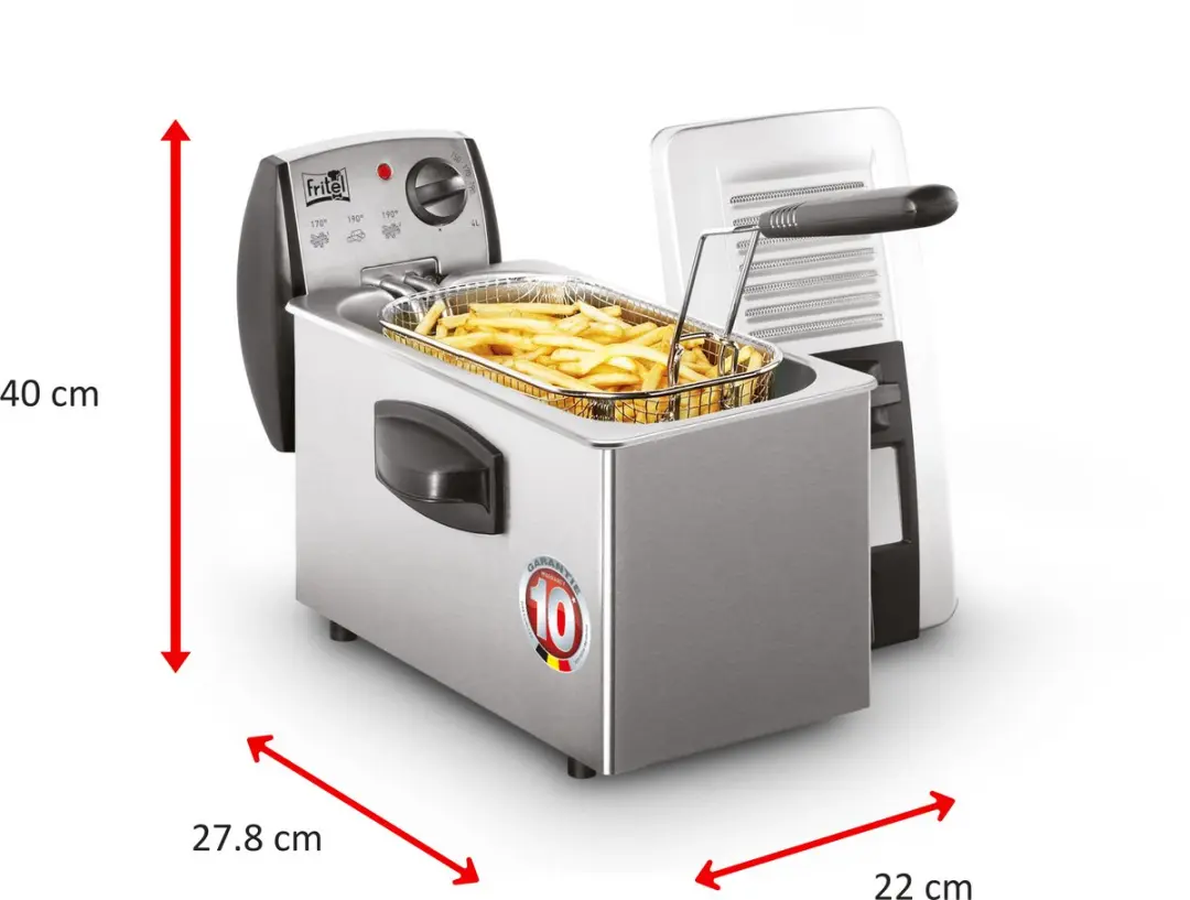 Fritel FR 1465 Friteuse - 2600W 4L - Inox
