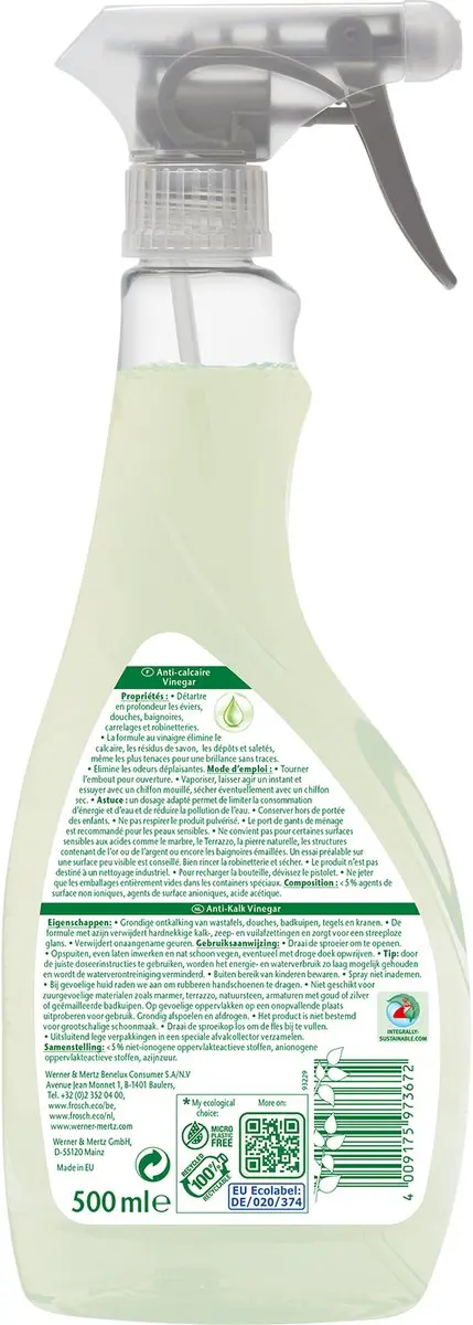 Frosch Anti-Kalkreiniger Azijn 8x500ml
