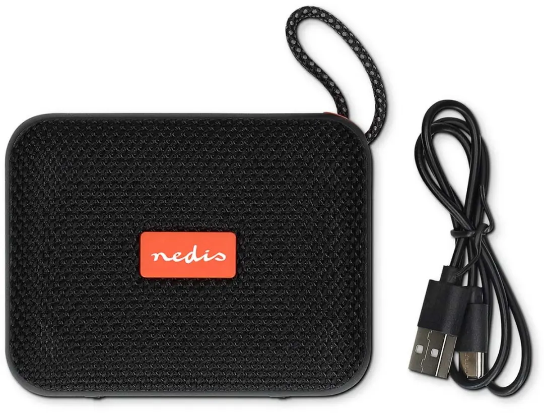 Nedis SPBT0526BK Draagbare Bluetooth Speaker - 10W - IPX7 - Zwart