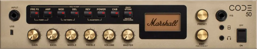 Marshall CODE50 Digital Combo 50W - Elektrische Gitaarversterker - Zwart