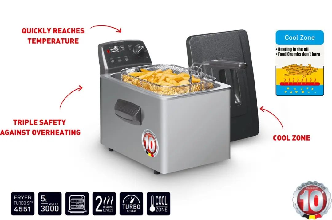 Fritel Turbo SF 4551 Frituurpan 3000W - 5 Liter