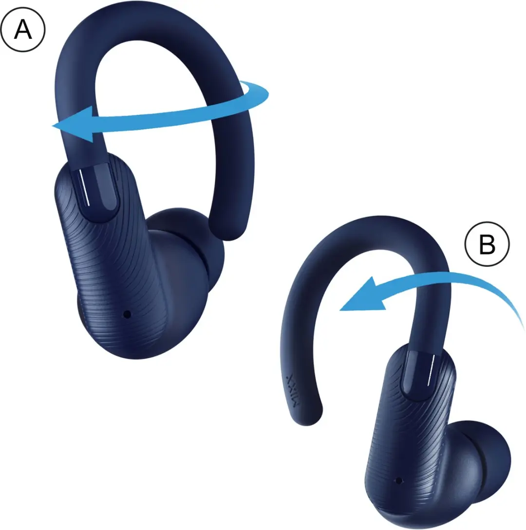 Mixx StreamBuds Sports Charge 2 Draadloze Oordopjes - Blauw