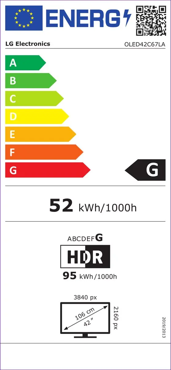 LG C6 OLED42C67LA 4K OLED TV - 42 inch - Zwart