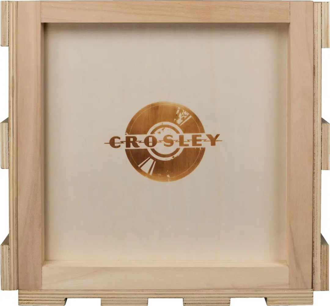 Crosley AC1004A-NA LP Opslag Krat - Gebrand Logo - Bruin